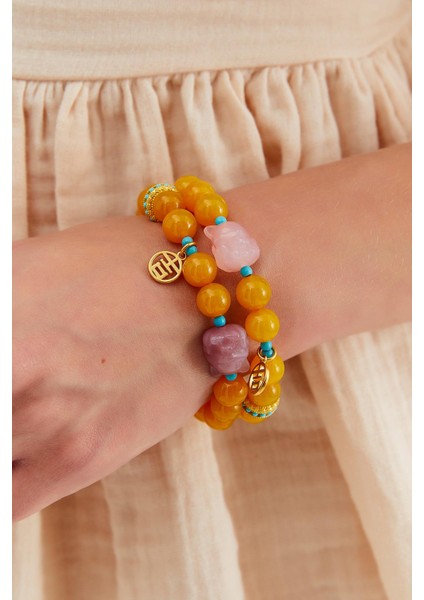 Sarı Akik Bileklik (Zorlukları Kolaylaştırır)