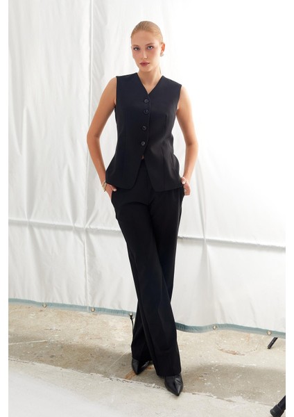 Pilesiz Cepli Palazzo Pantolon modelleri