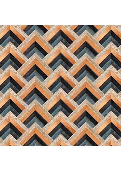 3 Boyutlu Ahşap Zigzag Desen Silinebilir Tekstil Duvar Kağıdı modelleri