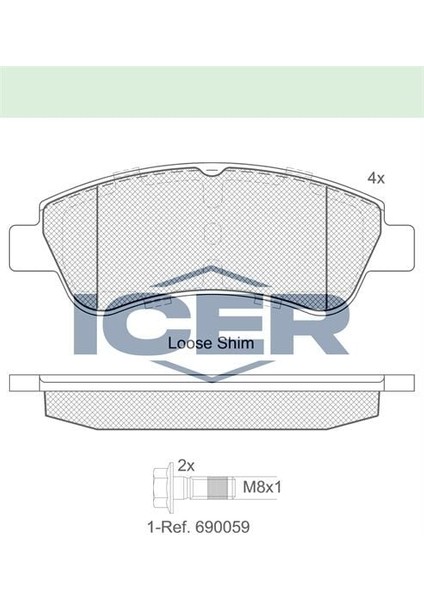 Balata On Partner 96-08/301 1.6hdı 12-/307 1.4hdı 00-07/206 00-/207 05-/208 12-/2008 I 13-/berlıngo 1.6 Hdı 96-08/c-Elysee 1.6hdı 12-/c4 1.6hdı 04-09/c3 Iı 1.4 Hdı 09-16/corsa F 1.2-1.5 19- 1610489680