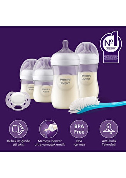 Natural Response Yenidoğan Hediye Seti 1 Adet Silikon Malzeme ile Anti-Kolik fiyatları