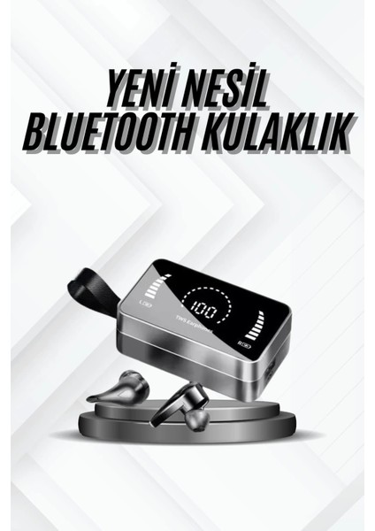 Bfs Tws Bluetooth Kulaklık Kablosuz Uzun Pil Ömrü Dijital Göstergeli Powerbank