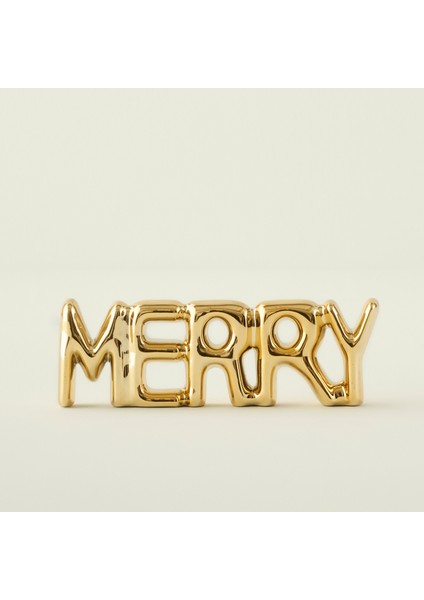 Merry Dekoratif Obje Gold (18X2X6 Cm)