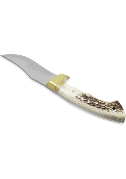 Özel Kutulu Geyik Boynuzu Saplı Isme Özel 4116 Kalite Paslanmaz Çelik Outdoor Avcı ve Kamp Bıçağı