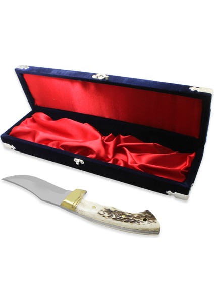 Özel Kutulu Geyik Boynuzu Saplı Isme Özel 4116 Kalite Paslanmaz Çelik Outdoor Avcı ve Kamp Bıçağı fırsatları
