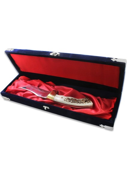 Özel Kutulu Geyik Boynuzu Saplı Isme Özel 4116 Kalite Paslanmaz Çelik Outdoor Avcı ve Kamp Bıçağı indirimleri