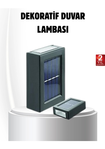 Bfs Solar Güçlü 6 LED Dış Mekan Lambası – Otomatik Aç/kapa Işık Sensörlü Aydınlatma