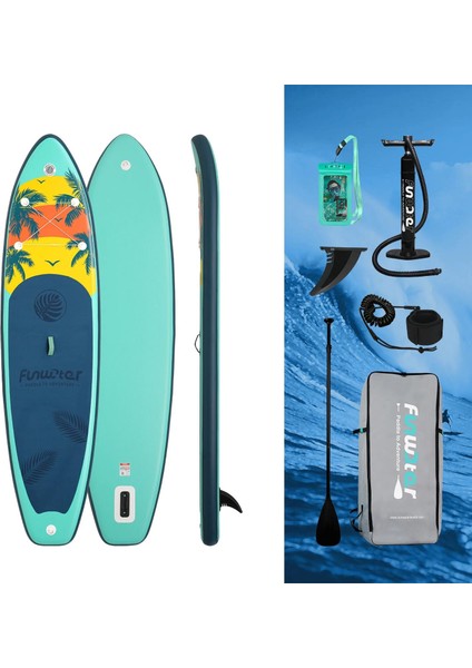 Island Expoler Şişme Sup Board/stand Up Paddle Board 335X85X15 cm Yeşil fiyatları