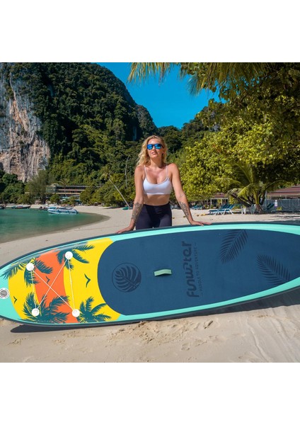 Island Expoler Şişme Sup Board/stand Up Paddle Board 335X85X15 cm Yeşil fırsatları