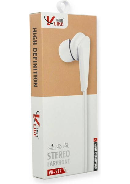 Drnds Vlike VK717 Kulak Içi Kulaklık - Beyaz modelleri