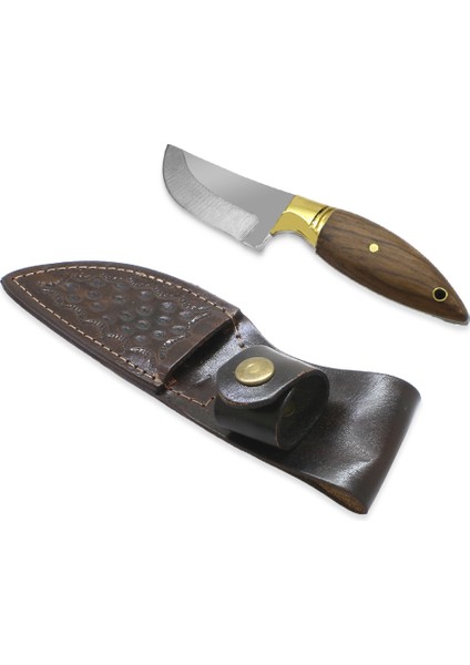 Özel Kutulu Ceviz Ağacı Saplı Mini Barınlı Isme Özel 4116 Kalite Paslanmaz Çelik Avcı Kamp Bıçağı modelleri