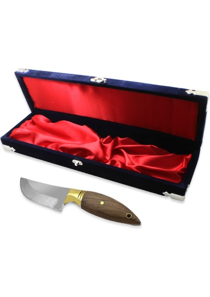 Özel Kutulu Ceviz Ağacı Saplı Mini Barınlı Isme Özel 4116 Kalite Paslanmaz Çelik Avcı Kamp Bıçağı fırsatları