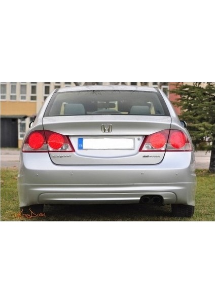 Honda Civic Fd6 (2006-2011) Uyumlu Mugen Arka Tampon Eki (Plastik)