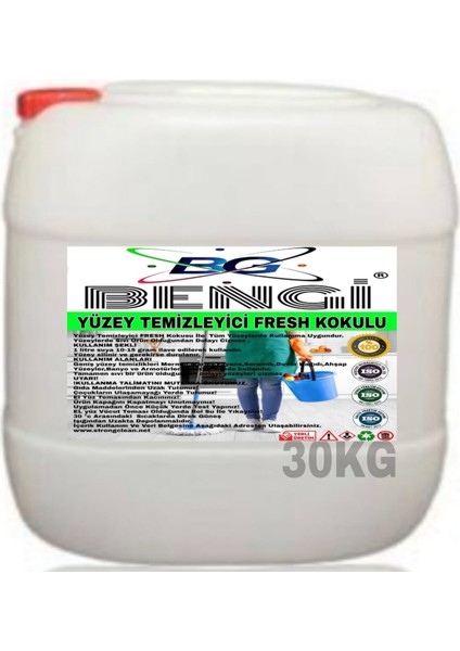 Yüzey Temizleyici Fresh Kokulu 30KG