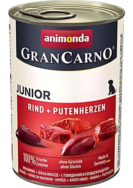 Gran Carno Junior Hindili Yürekli Yavru Köpek Konservesi 400GR 6 Al 5 Öde