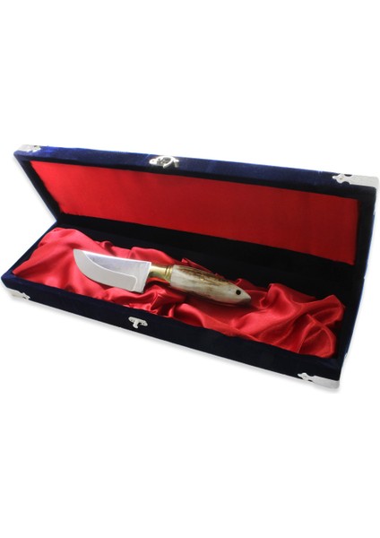 Özel Kutu Geyik Boynuzu Saplı Mini Barınlı Isme Özel 4116 Kalite Paslanmaz Çelik Avcı Kamp Bıçağı indirimleri