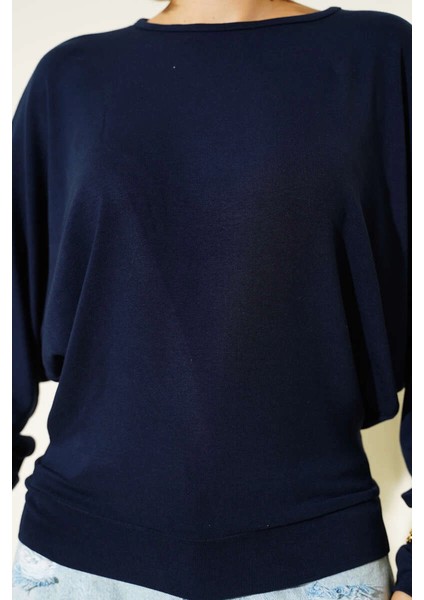 Mtxdpn Yarasa Kol Salaş Bluz Lacivert T4273 (Beden: Xl) fiyatları