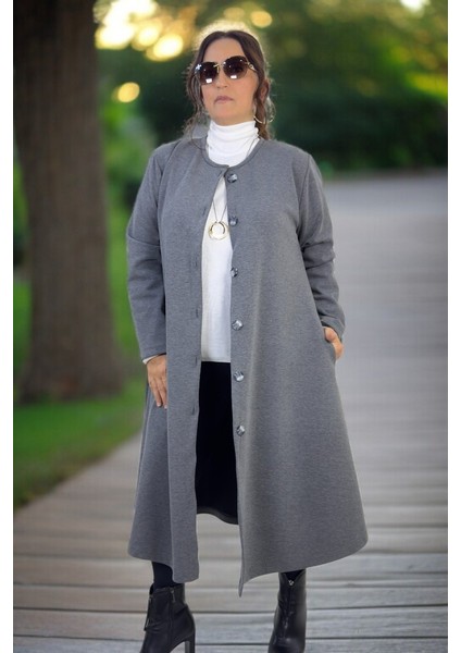 Double Face Kumaş Çan Kesim Cepli Büyük Beden Kap Ceket fiyatları