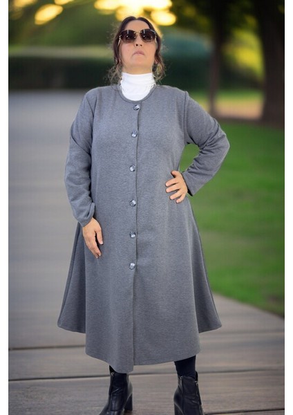 Double Face Kumaş Çan Kesim Cepli Büyük Beden Kap Ceket fırsatları