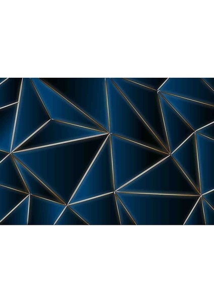 3 Boyutlu Soyut Geometrik Üçgen Desenli Tekstil Duvar Kağıdı modelleri