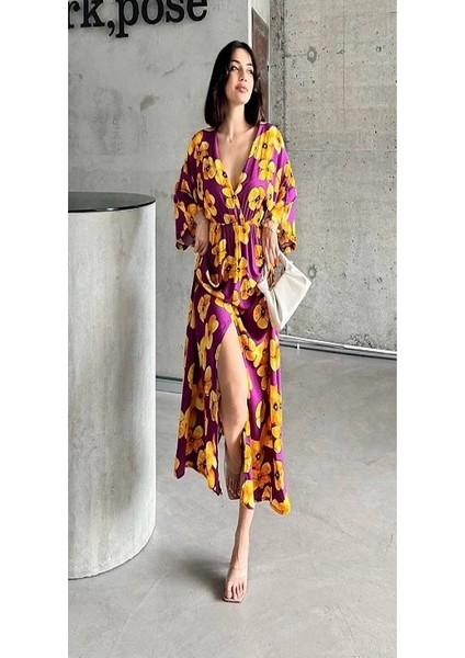 Çiçek Baskılı Elbise modelleri