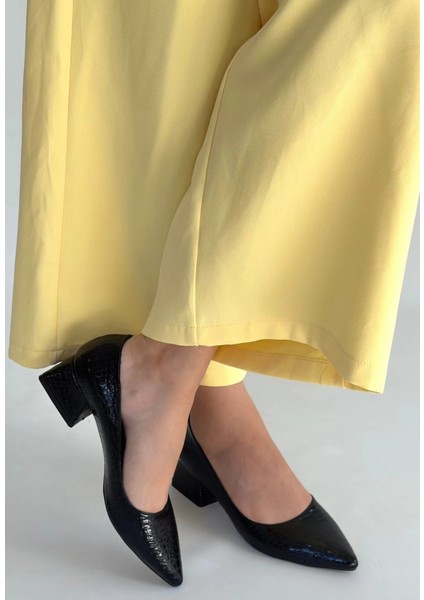 Mtxdpn Meort Siyah Rugan Topuklu Ayakkabı (Numara: 38) modelleri