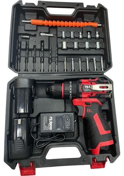 Mlk Şarjlı Matkap Armut Setli 1.5AMP