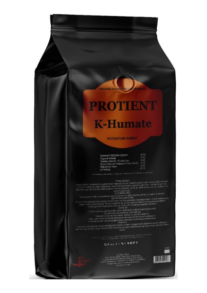 Protıent K-Humate – Yüksek Çözünürlük, Hızlı Etki – Potasyum Humat %100 Suda Çözünür Organik Madde Kaynağı 10 kg