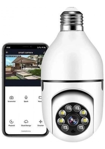 Wifi 360 Panoramik Ampul Kamera Gece Görüş Ses Akıllı Hareket Algılayıcı indirimleri