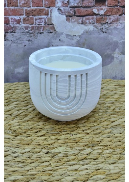 El Yapımı Dekoratif Taş Tozu Kapaklı Kutu Modern ve Şık Takı Kutusu Mum Kokulu Mum Vanilya Saksı Organizer fırsatları