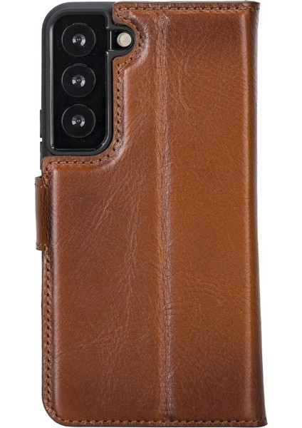 Samsung Galaxy S22 Uyumlu Deri Cüzdanlı Kılıf Mwwn RST2EF Taba indirimleri