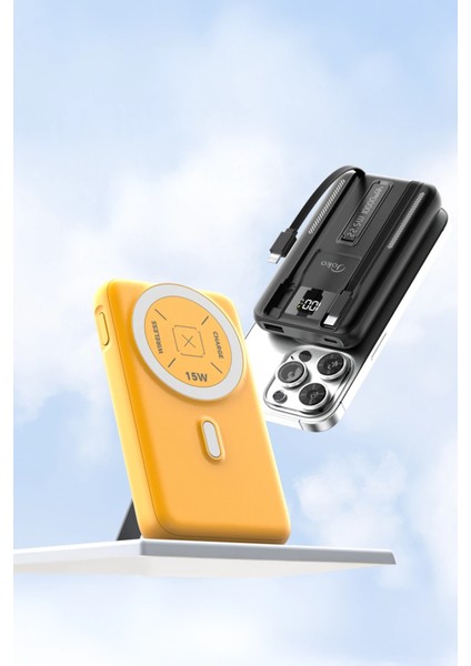 Drnds Joko J39 10.000 Mah 20W Pd Dahili Kablolu Magsafe Powerbank - Turuncu fiyatları