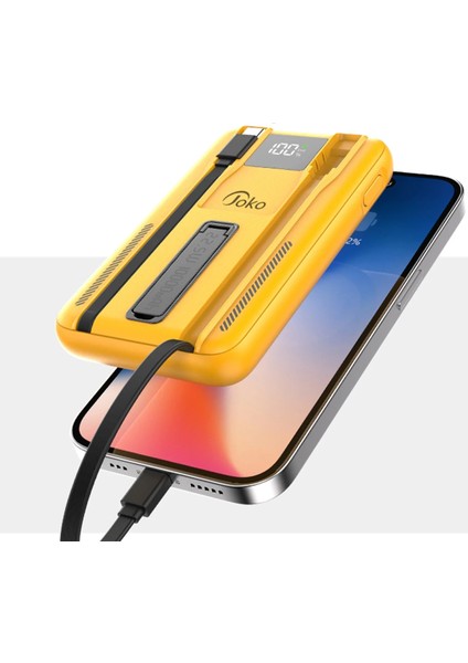 Drnds Joko J39 10.000 Mah 20W Pd Dahili Kablolu Magsafe Powerbank - Turuncu indirimleri