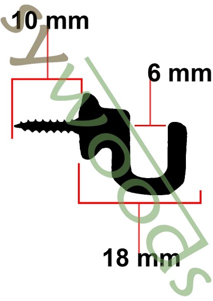 Vidalı Askı 4 Adet Oksit Aksesuar Tasarım Hobi Ahşap Proje Ürünleri