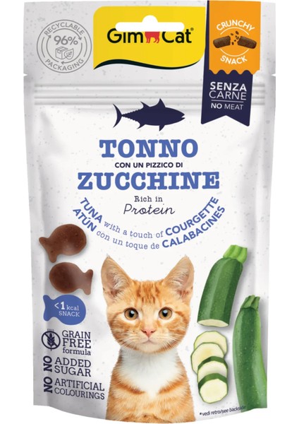 Crunchy Snacks Ton Balıklı ve Kabaklı Tahılsız Kedi Ödülü (50 Gr)