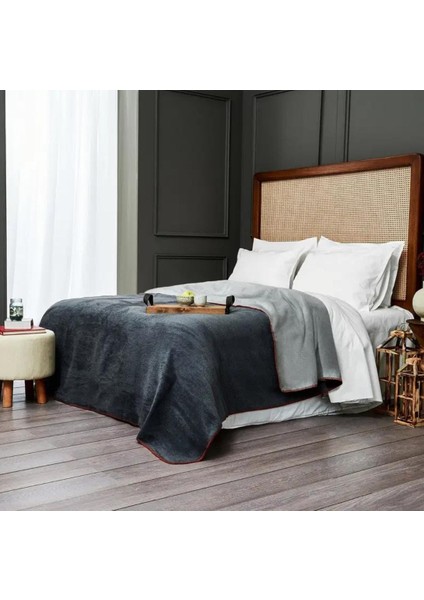 Çift Kişilik Düz Pamuklu Battaniye Çift Taraflı 200 x 220 fiyatları