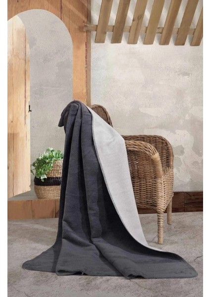 Çift Kişilik Düz Pamuklu Battaniye Çift Taraflı 200 x 220 modelleri