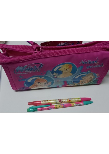Wınx Club 62233 Pembe Kalemlik Wınx Tükenmez+0.7 Versatil Kalem Hediyeli