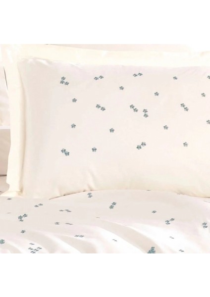 Hobby Çift Kişilik Poplin Premium Nakışlı Nevresim Spring Krem modelleri