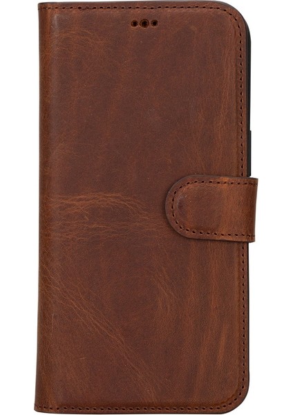 Apple iPhone 15 Pro Max Uyumlu Deri Cüzdanlı Kılıf Mwwn G2 Kahve fırsatları