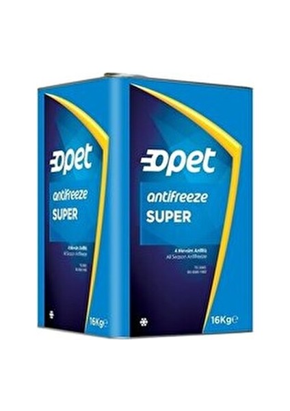 Süper Antifriz 16 kg Dört Mevsim Koruma Sağlayan Etilen Glikol Bazlı Soğutma Sıvısı fiyatları