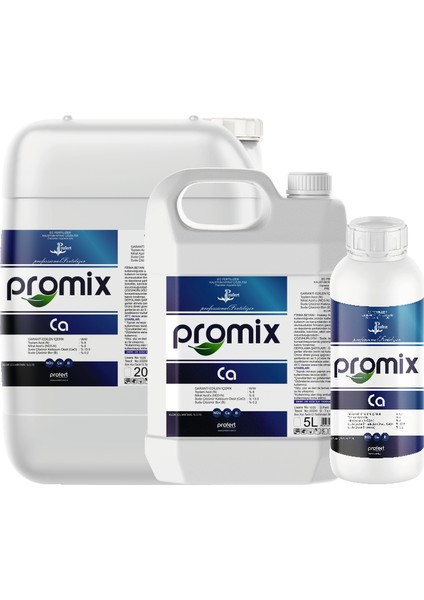 Promıx Ca Sıvı Kalsiyum Gübre (20 Lt) – %13.5 Cao + %8 N + %0.2 B | Yüksek Kalsiyum Takviyeli Nitratlı Sıvı Gübre