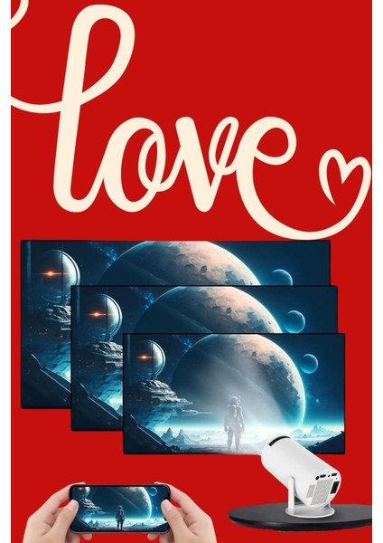 Bfs Sevgiliye Özel Hediye Ayaklı Sinema Projektörü Projeksiyon fiyatları