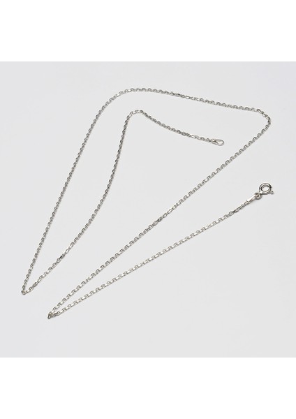 40 Mikron Rodyum Force Gümüş Zincir