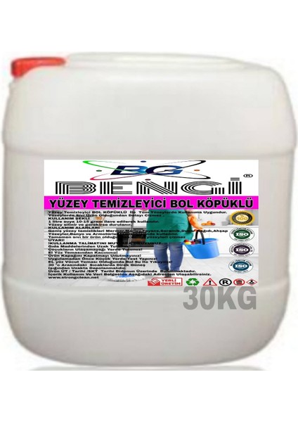 Yüzey Temizleyici Bol Köpüklü 30KG