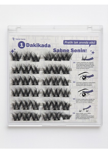 KP1451 - Takma Kirpik Günlük Masumiyet Kendinden Yapışkanlı - Siyah modelleri