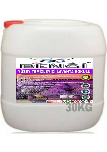 Yüzey Temizleyici Lavanta Kokulu 30KG