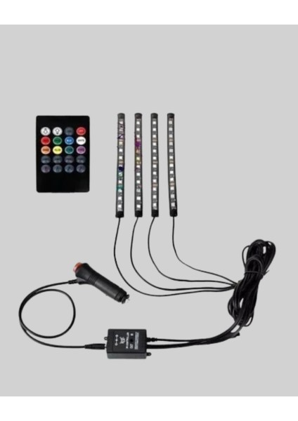 Bfs 12V LED Işık Seti – Kumandalı ve Renk Ayarlı fırsatları