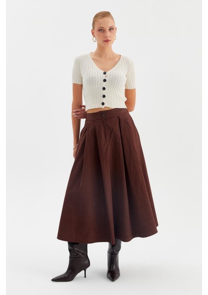 Pileli Kloş Etek modelleri