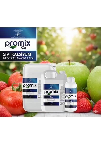 Promıx Ca Sıvı Kalsiyum Gübre (5 Lt) – %13.5 Cao + %8 N + %0.2 B | Yüksek Kalsiyum Takviyeli Nitratlı Sıvı Gübre modelleri